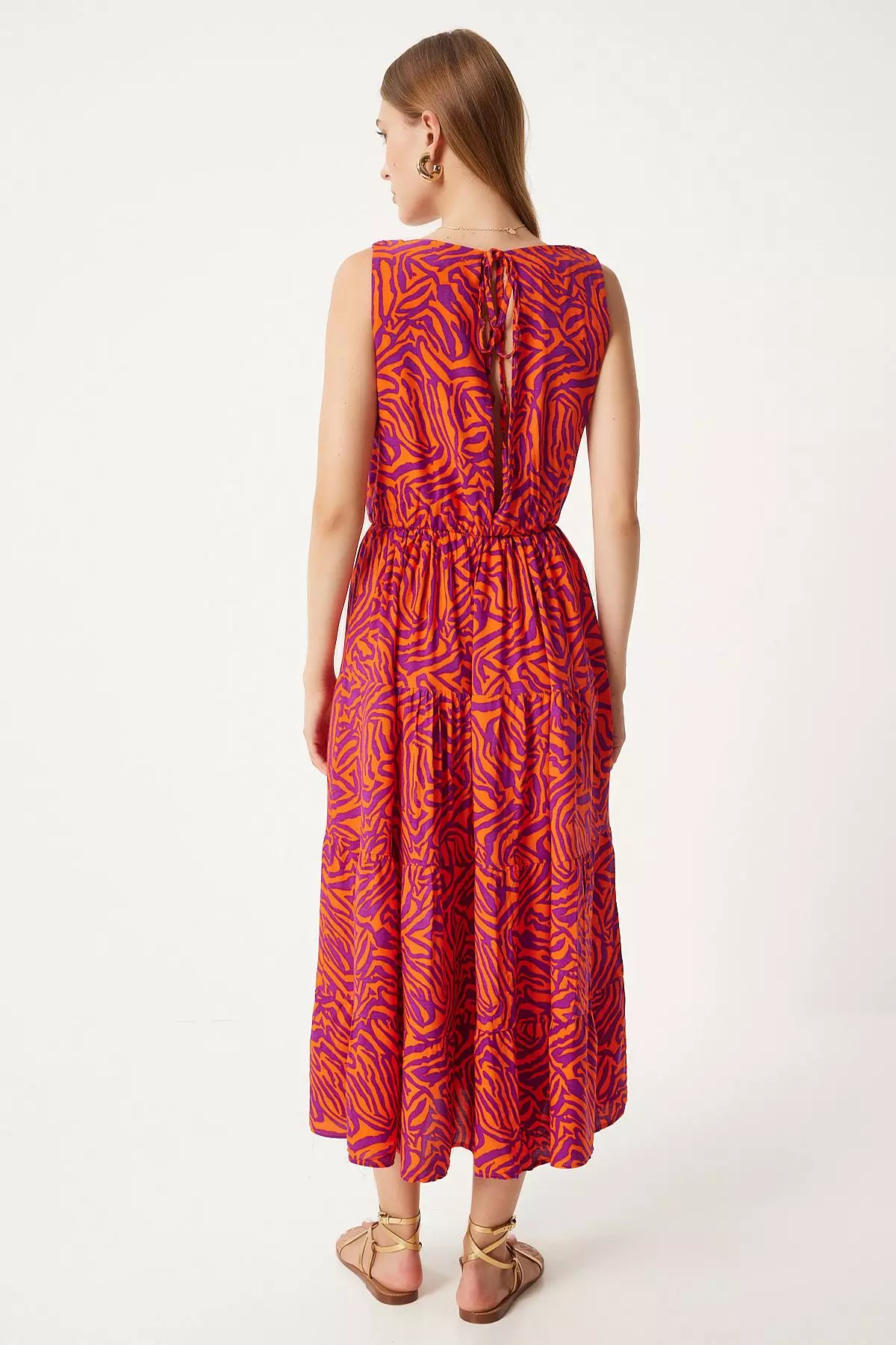 Printed Midi Dress