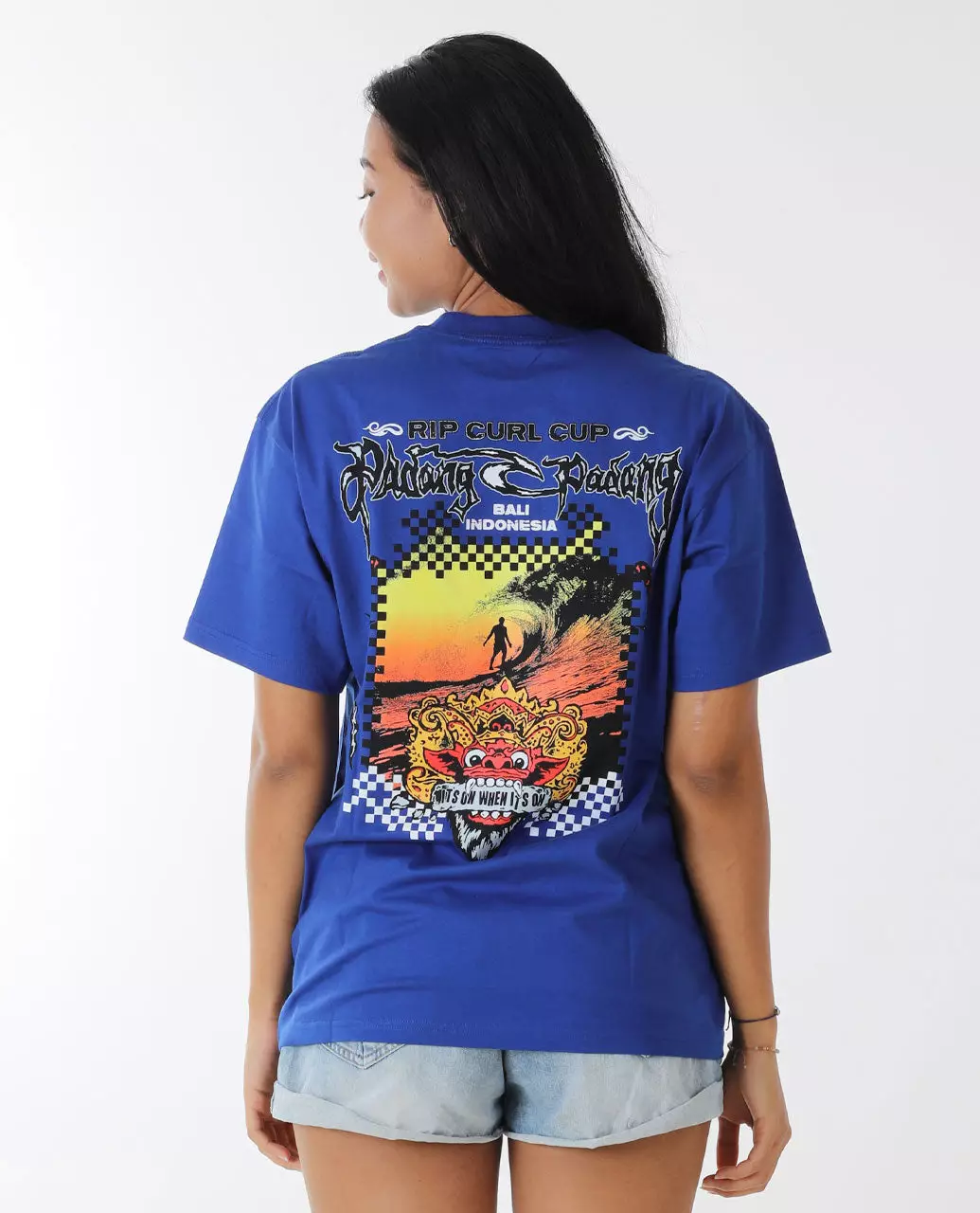 Rip Curl Unisex Padang Padang 25 Poster Tee - Cobalt