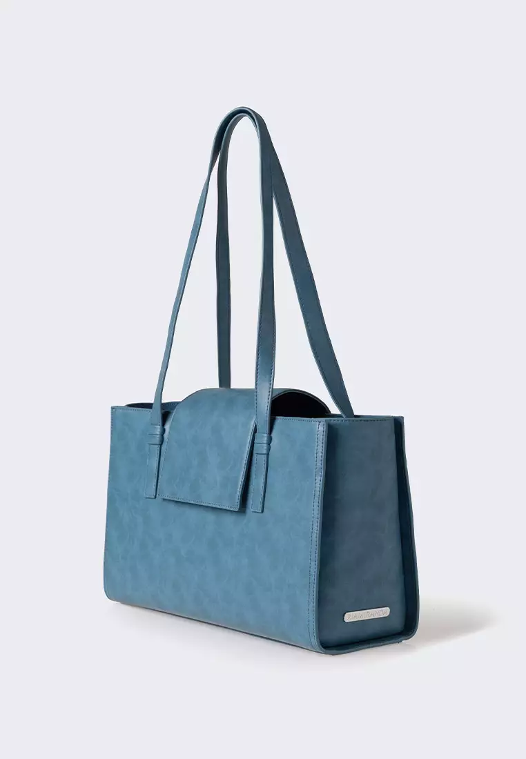 Ria Miranda Denim Blue Nina Medium Box Bag