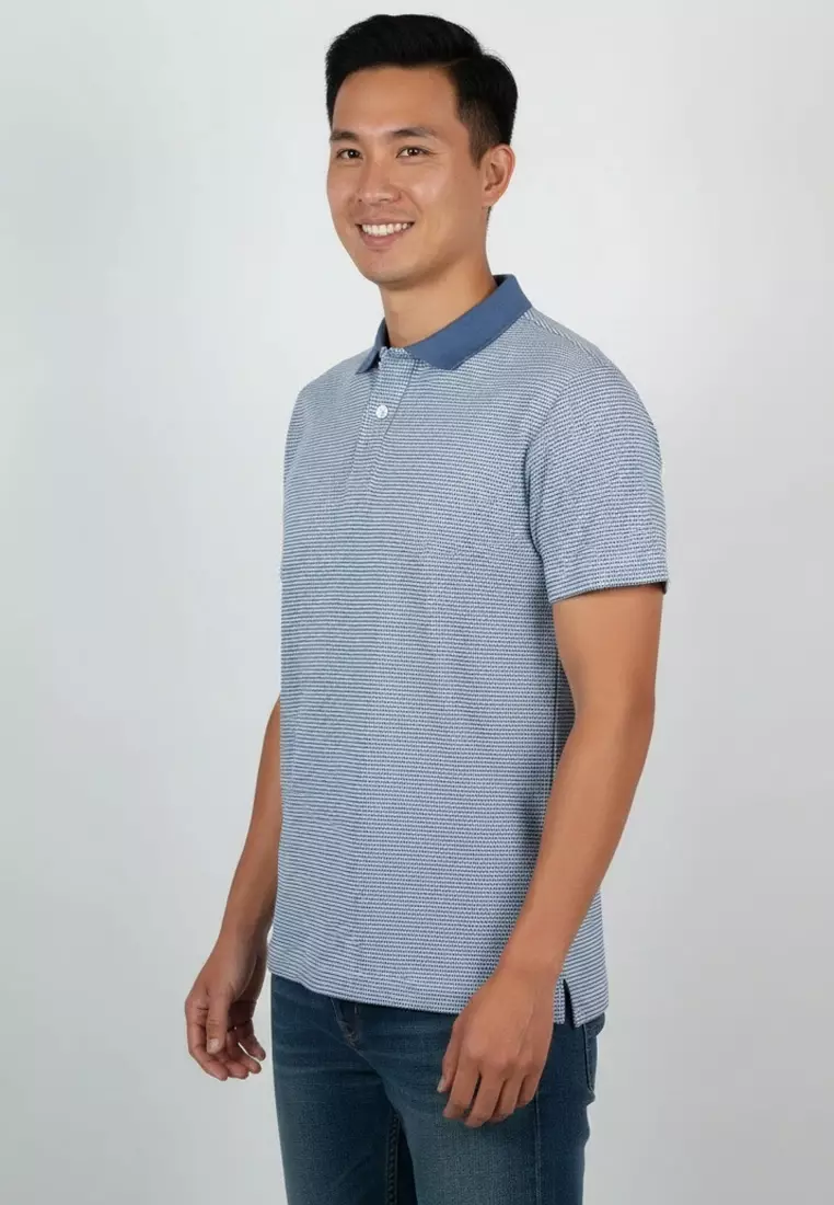 Arton Textured Jacquard Polo Shirt