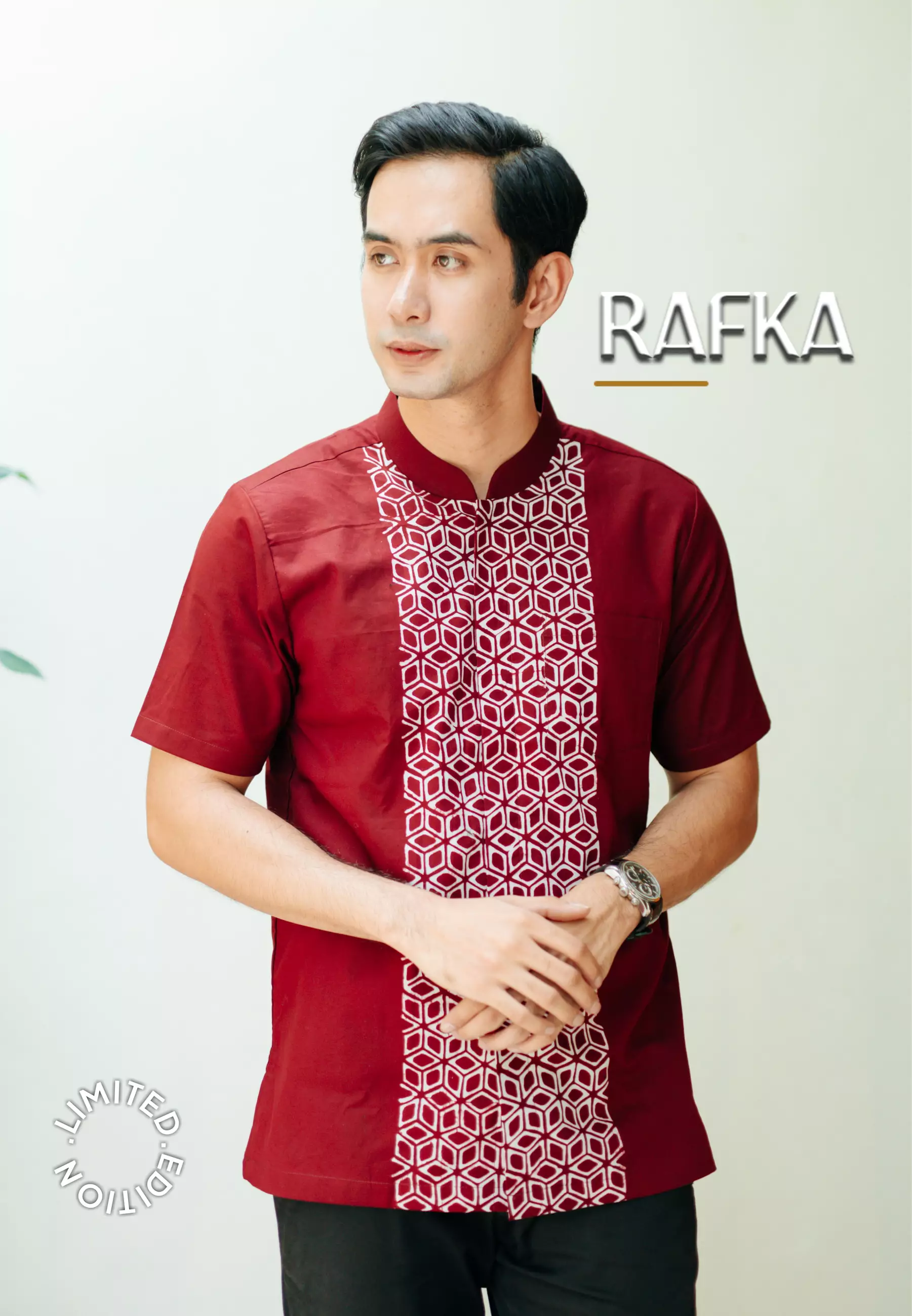 Hadinata Batik Koko Cap Pendek Furing Rafka