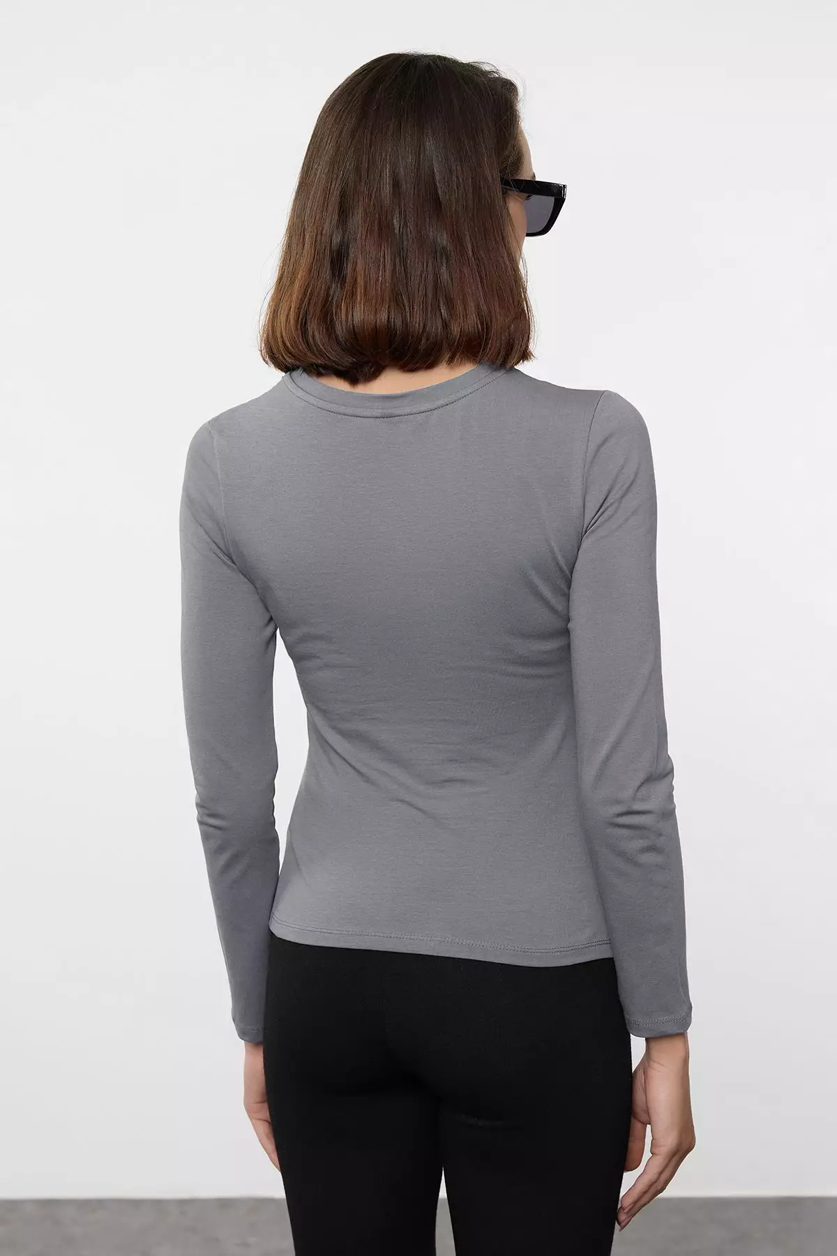 Fitted Blouse with Slit