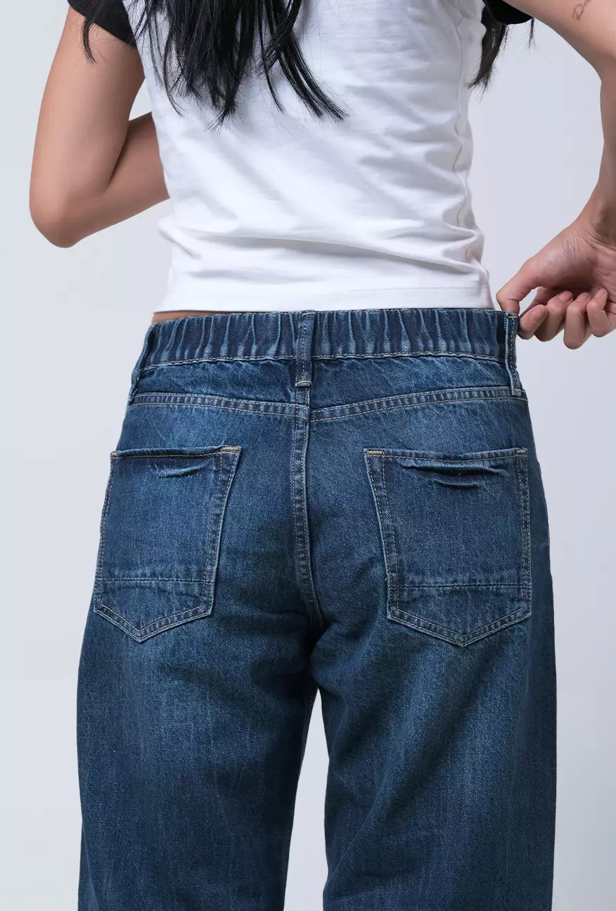 Celana Wanita Loose J8 Series Medium Blue