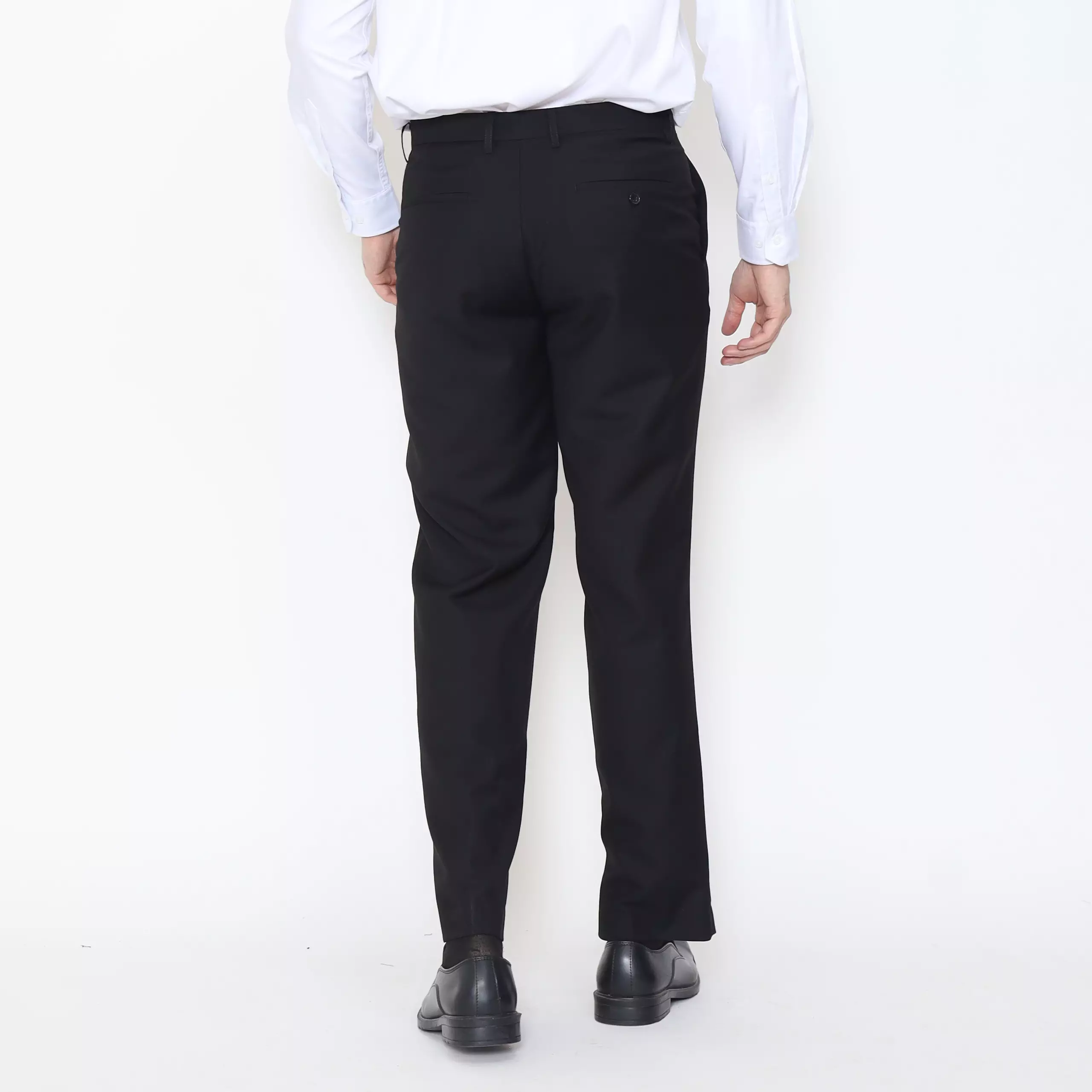 Lawell Celana Panjang Pria Formal Kerja Regular Fit Hitam - Formal Long Pants Black | RUPERT-R
