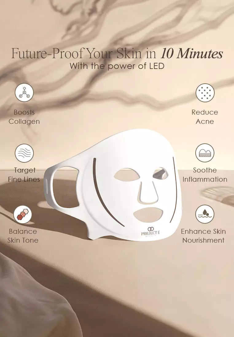 Buy Project E Beauty LightAura Flex LED Face Mask Online ZALORA