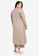 PLUXXIE beige Plus Size Akito Comfortwear Slit Tunic in Beju 63057AA0FC76BAGS_2