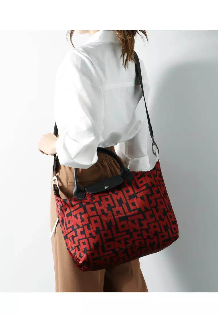 Le Pliage LGP Small Top Handle Bag - Red/Black