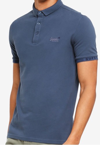 Jual Superdry City Short Sleeve Jaquard Pique Polo Shirt 