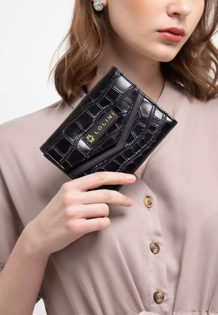 Muse Croco Wallet Bl