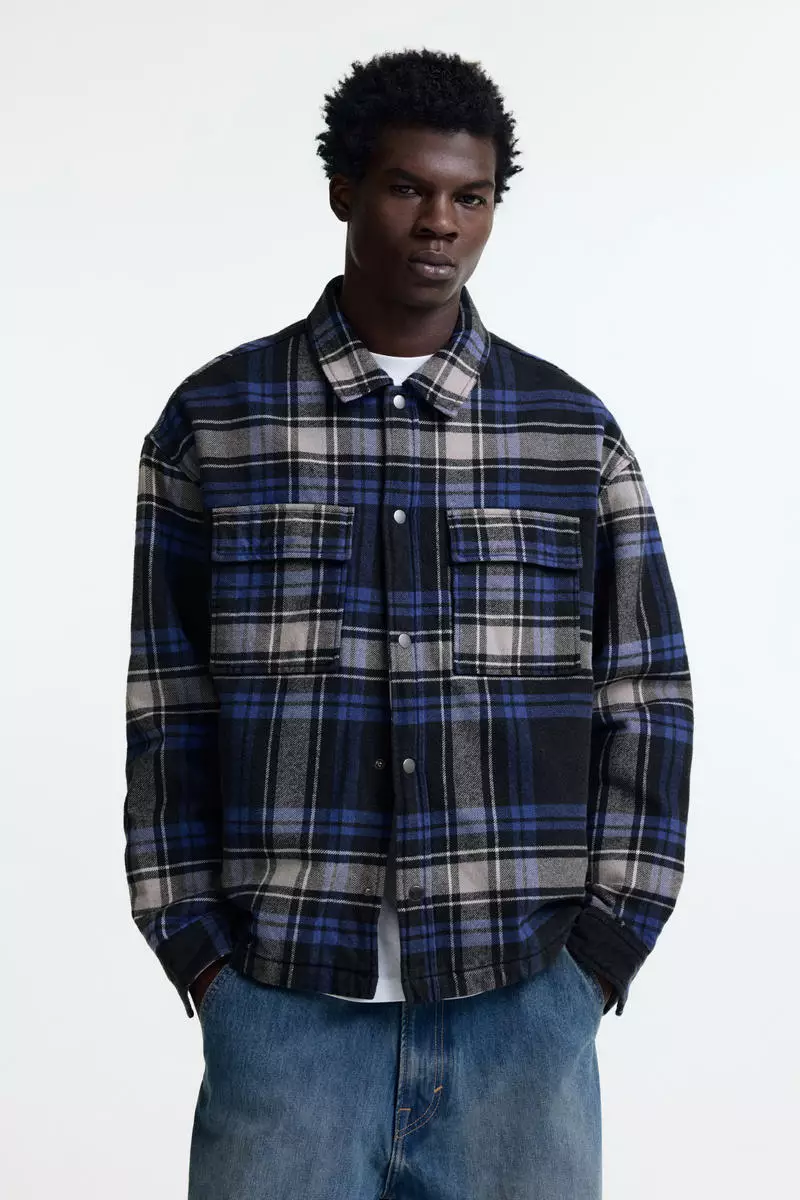 Oversized Fit Flannel overshirt