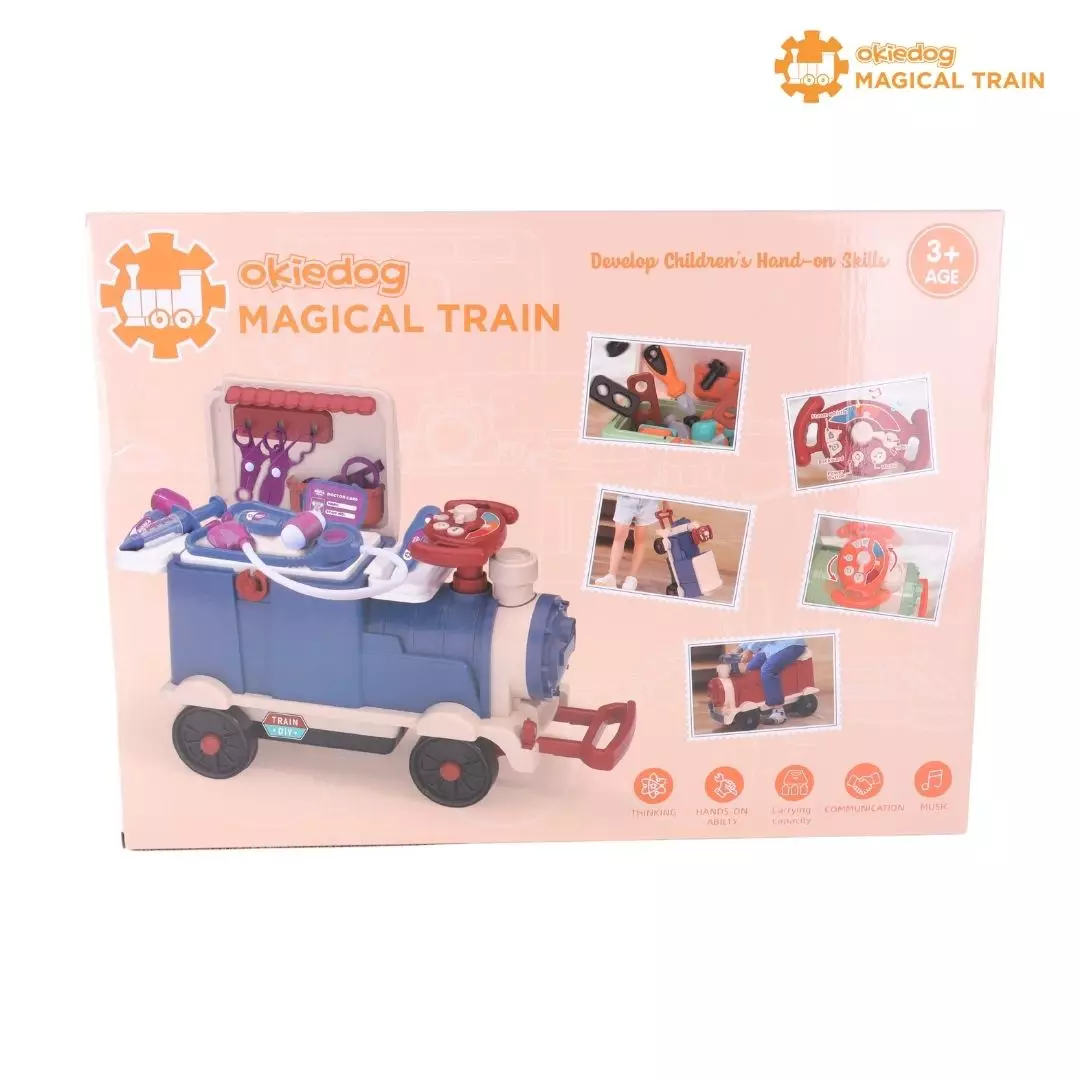 Okiedog Magical Train Kitchen - Mainan Playhouse, Mainan Kereta