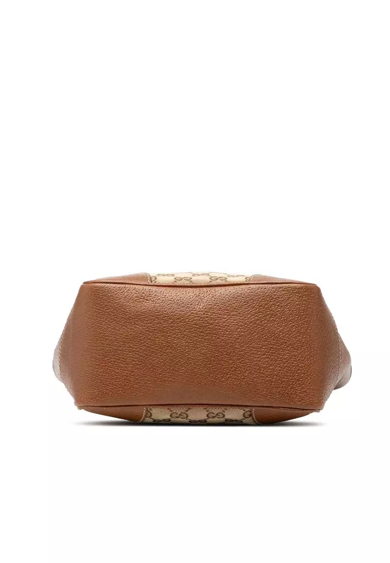 Pre-Loved Gucci Small Gg Canvas Bree Satchel