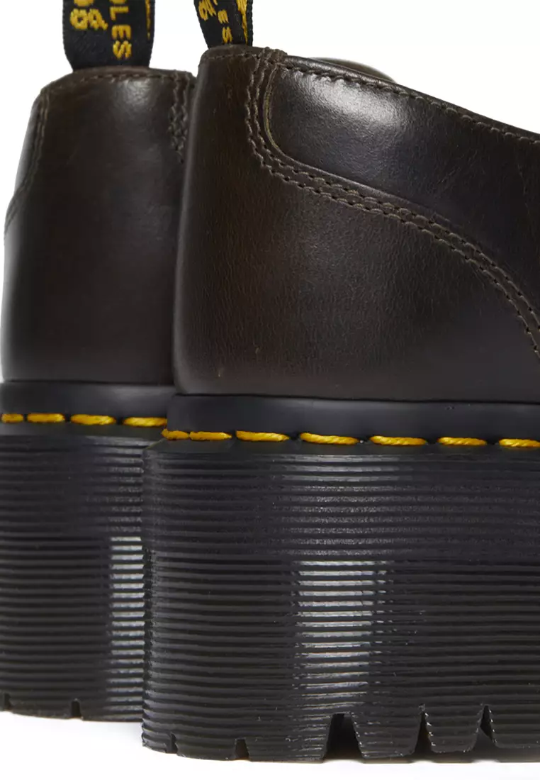 Addina Orleans Leather Platform Shoes Black - Women
