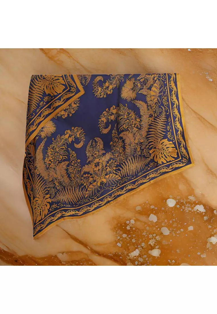 Luxury Silk Ladies' Large Scarf, Sun-Proof Crepe Satin, Premium Souvenir.