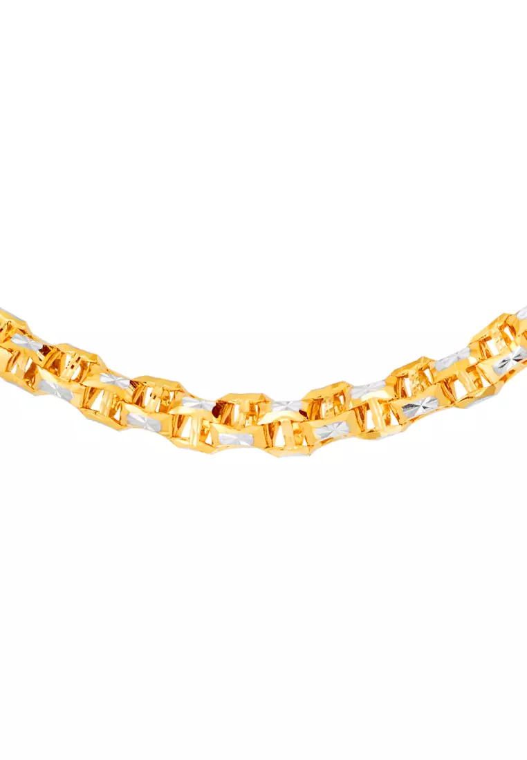 Buy TOMEI TOMEI Dual Tone Enchanting Spiral Bracelet Yellow Gold