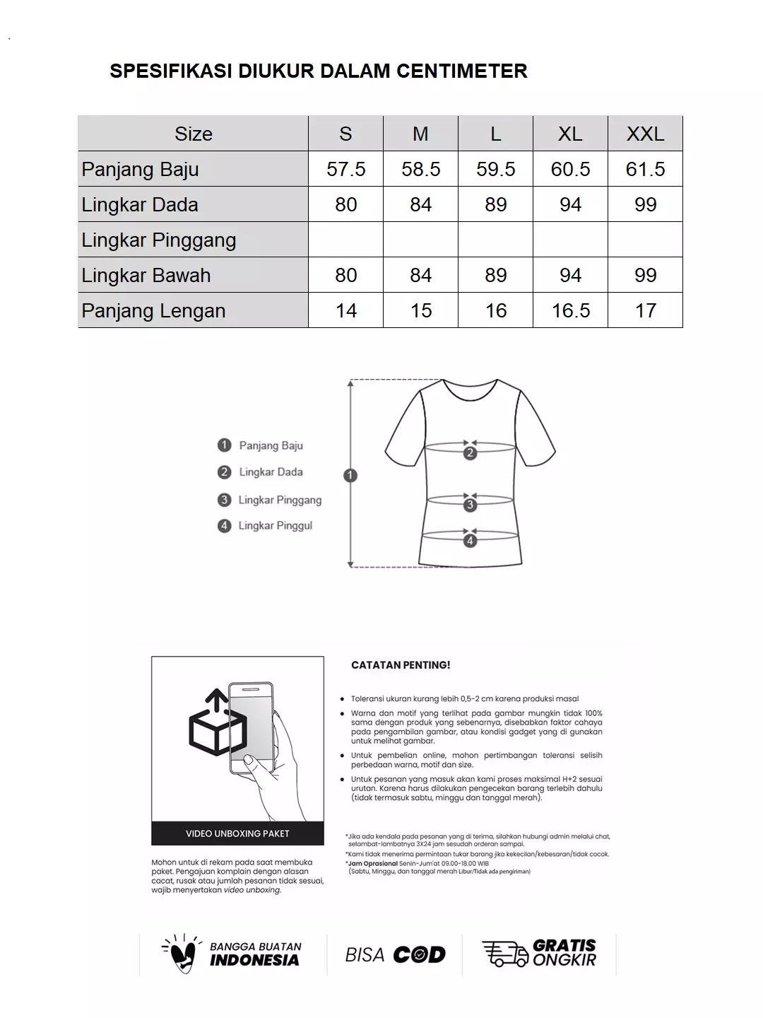 Minimal x Sarah Azka - Emma - T-Shirt Lengan Pendek Motif Garis - Navy Warna Navy