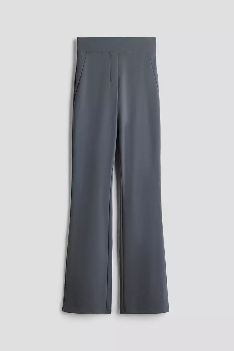 Four-way Stretch Flared Trousers