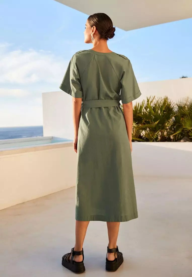 midi shirtwaist dresses