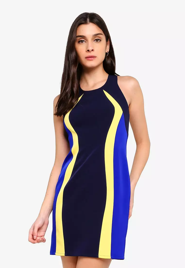 Buy Dressing Paula Color block Cady Mini Dress Online ZALORA