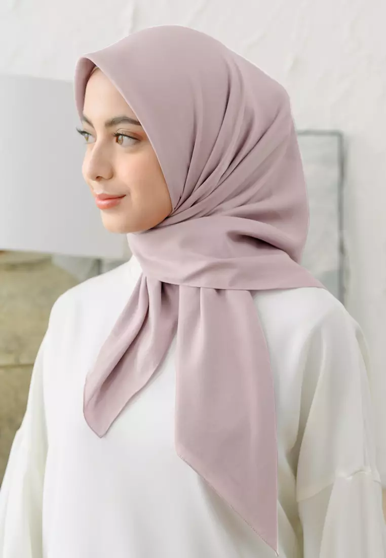 Hana Voal (Hijab Voal Segiempat Polos) Tea Rose