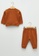 LC Waikiki brown Baby Girl's Sweatshirt & Trousers Set 5272DKA47E5C49GS_2