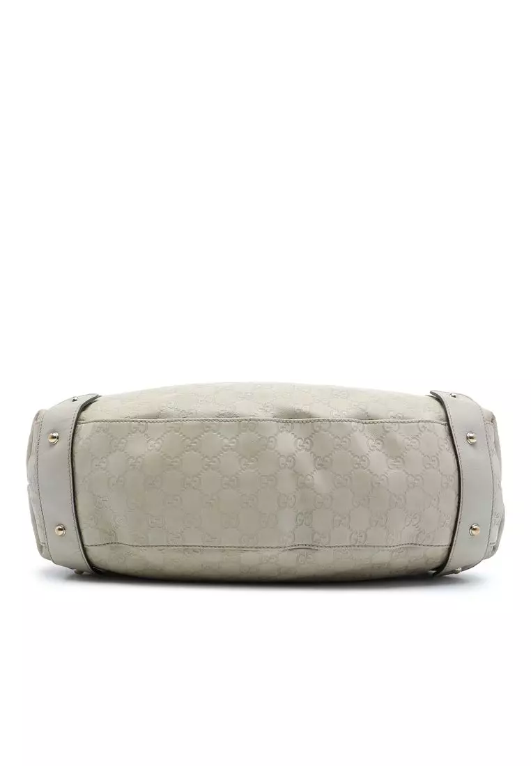 Pre-Loved Gucci Guccissima Horsebit Pelham Shoulder Bag