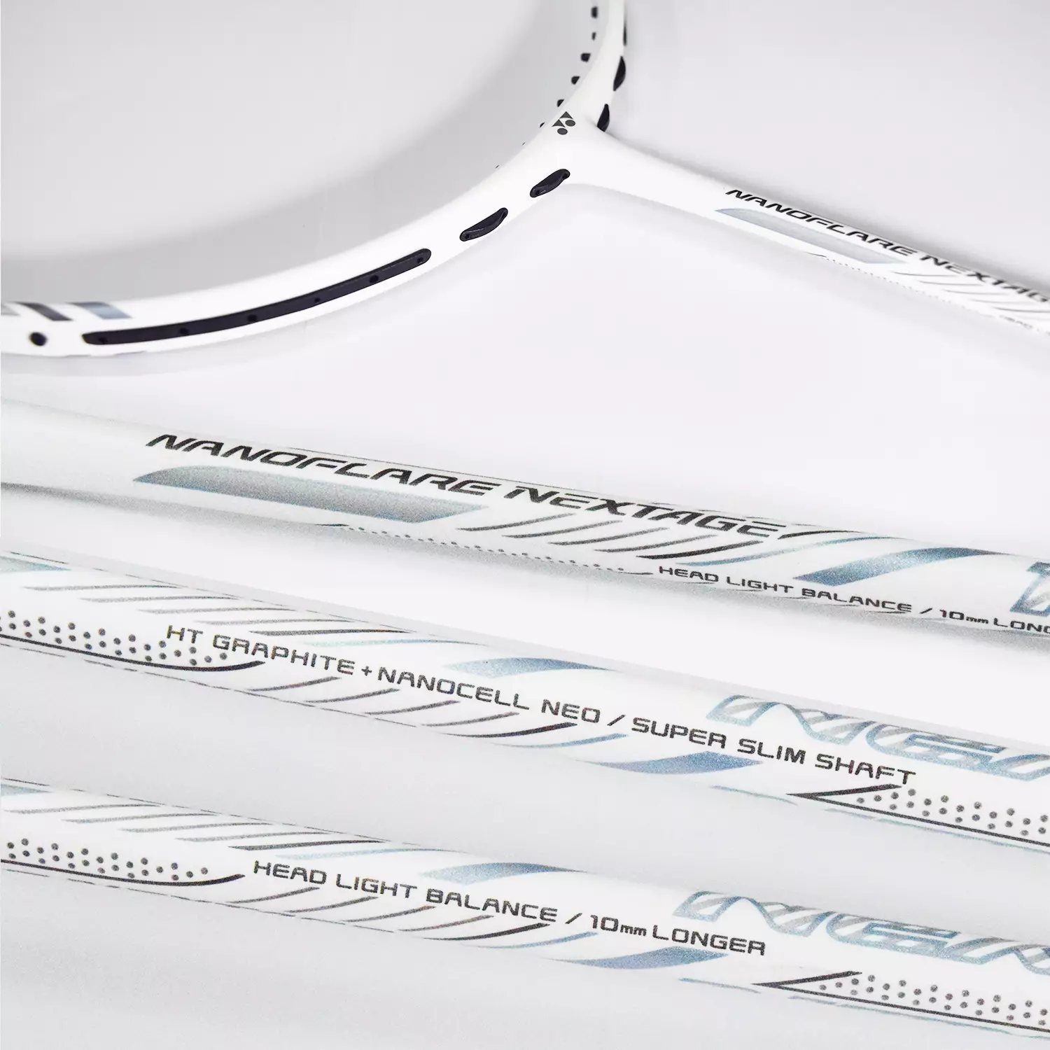 Paket Raket Badminton Yonex Nanoflare Nextage dan Grip Adidas Hitam