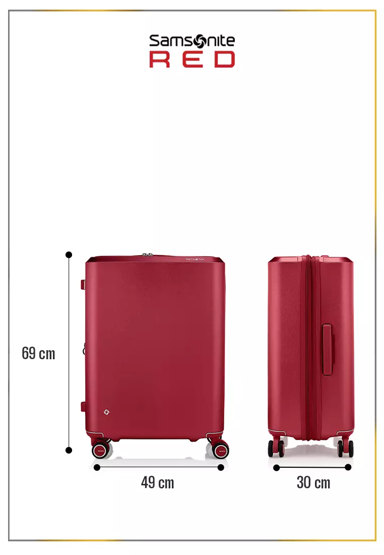Samsonite Koper Hardcase Evoa Z Medium 25 Inch EXP - Red