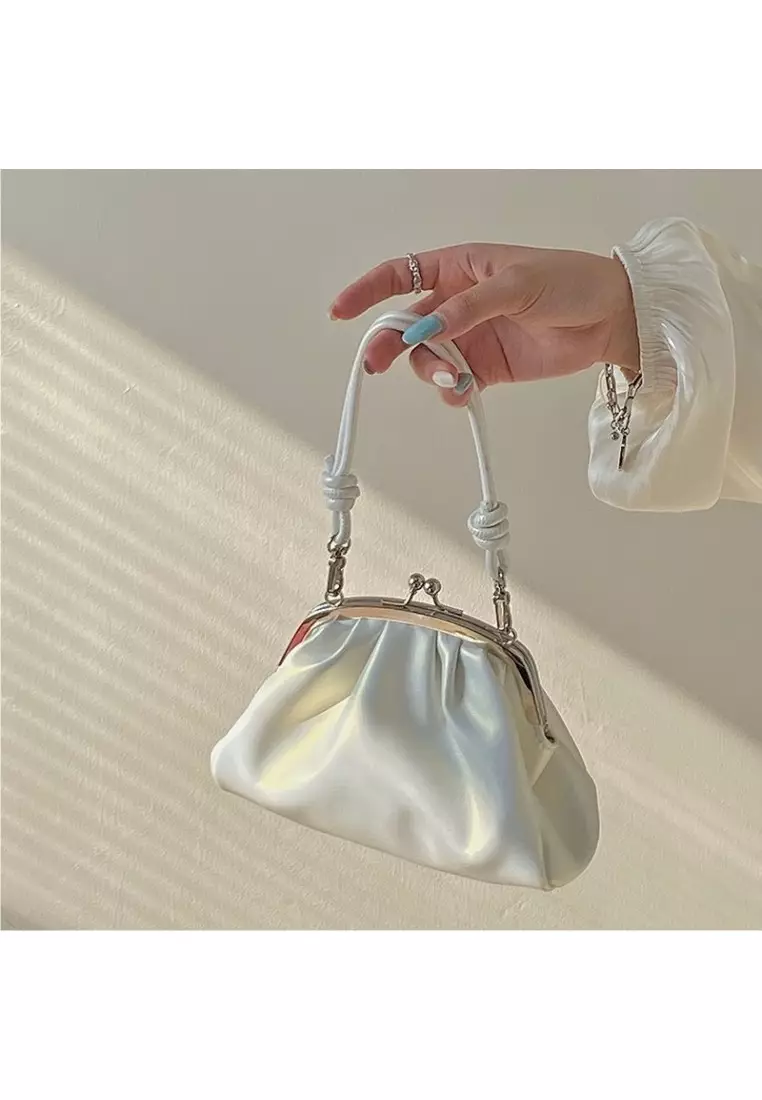 Tiny Tsabira White Mini Hand Bag