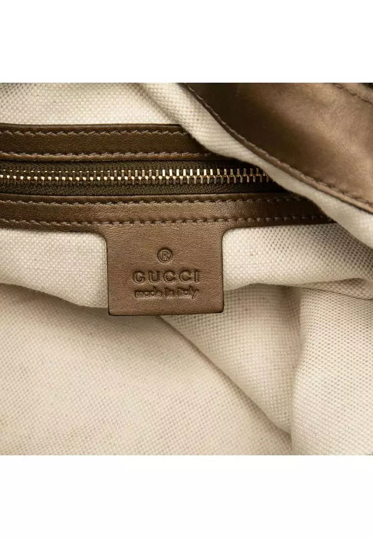 Pre-Loved Gucci Gg Lurex Heart Bit Shoulder Bag