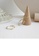 Glamorousky silver 925 Sterling Silver Plated Gold Simple Temperament Irregular Wave Pattern Geometric Adjustable Opening Ring 2FFD1ACF5BB959GS_2
