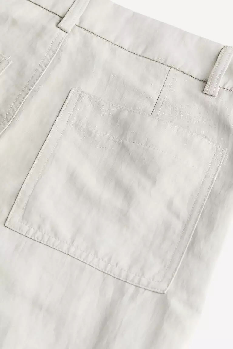 Twill cargo trousers