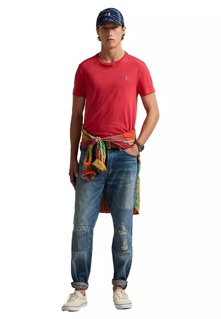 Custom Slim Fit Jersey Crewneck T-Shirt