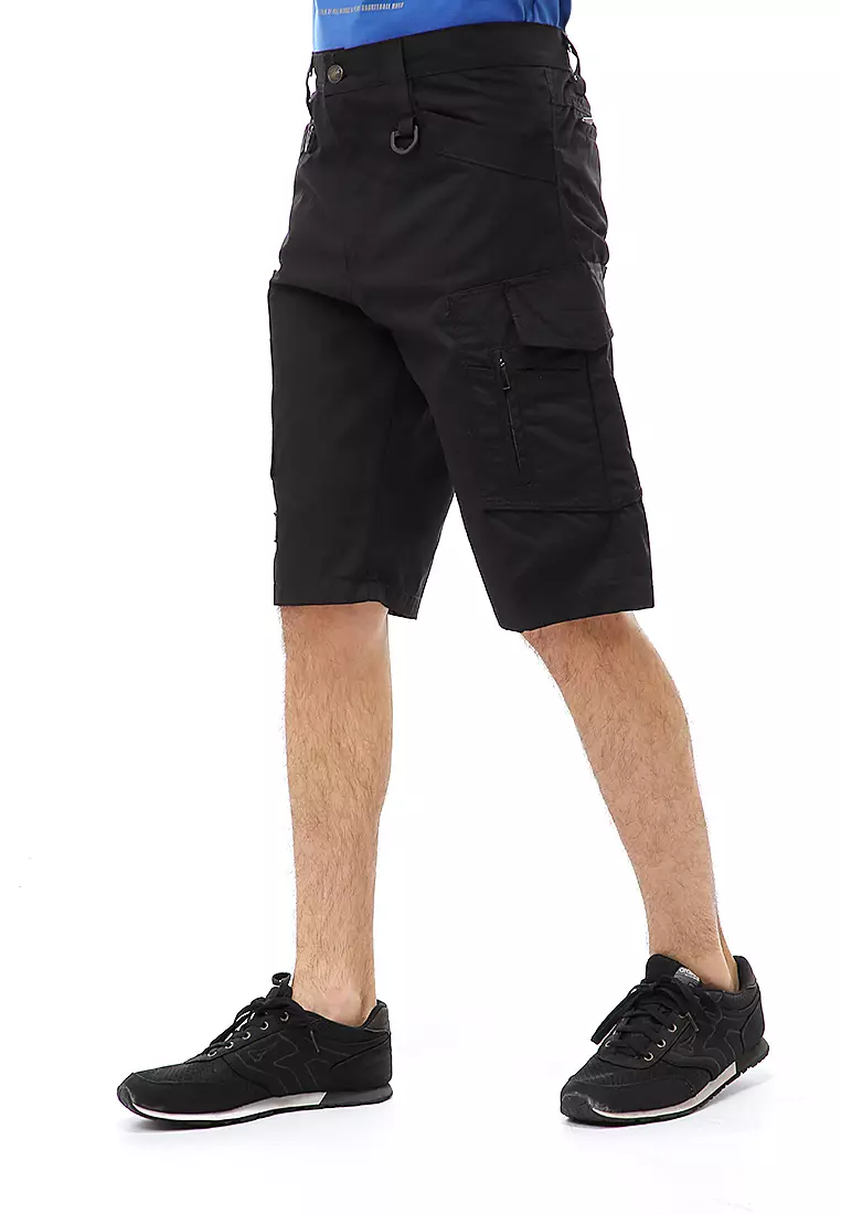 Rishham Short Pants Celana Pendek Kasual Pria Anti Gesek Material Cotton ORIGINAL - Black