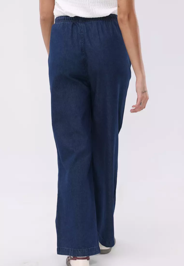 Denim Wide Leg Pants
