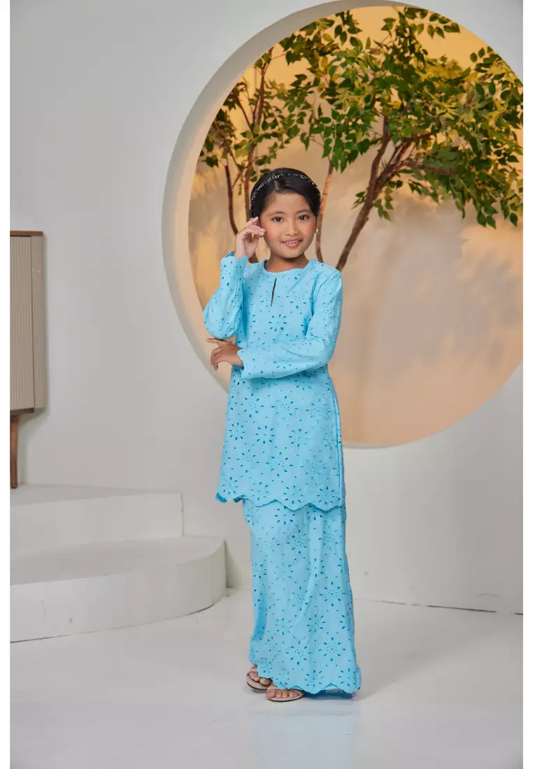 Kurung Moden Sulaman Kasih Evelyn For Kids