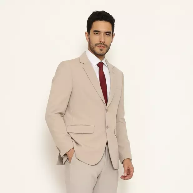 Lawell Jas Pria – PROM Series Warna Cream | Premium Stretch