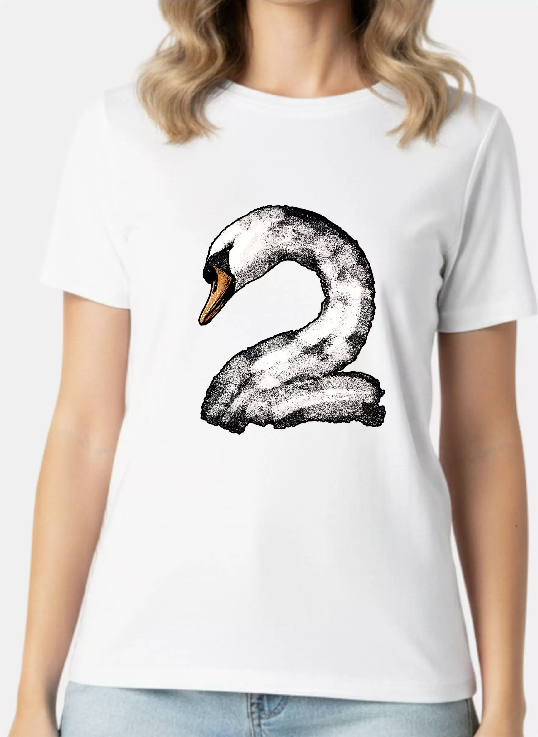 TONIQUE Kaos Wanita 24S Katun Combed Grafis Reguler Fit Putih Tshirt POISE Cotton Combed 24S Graphic Tshirt Regular Fit White Tshirt