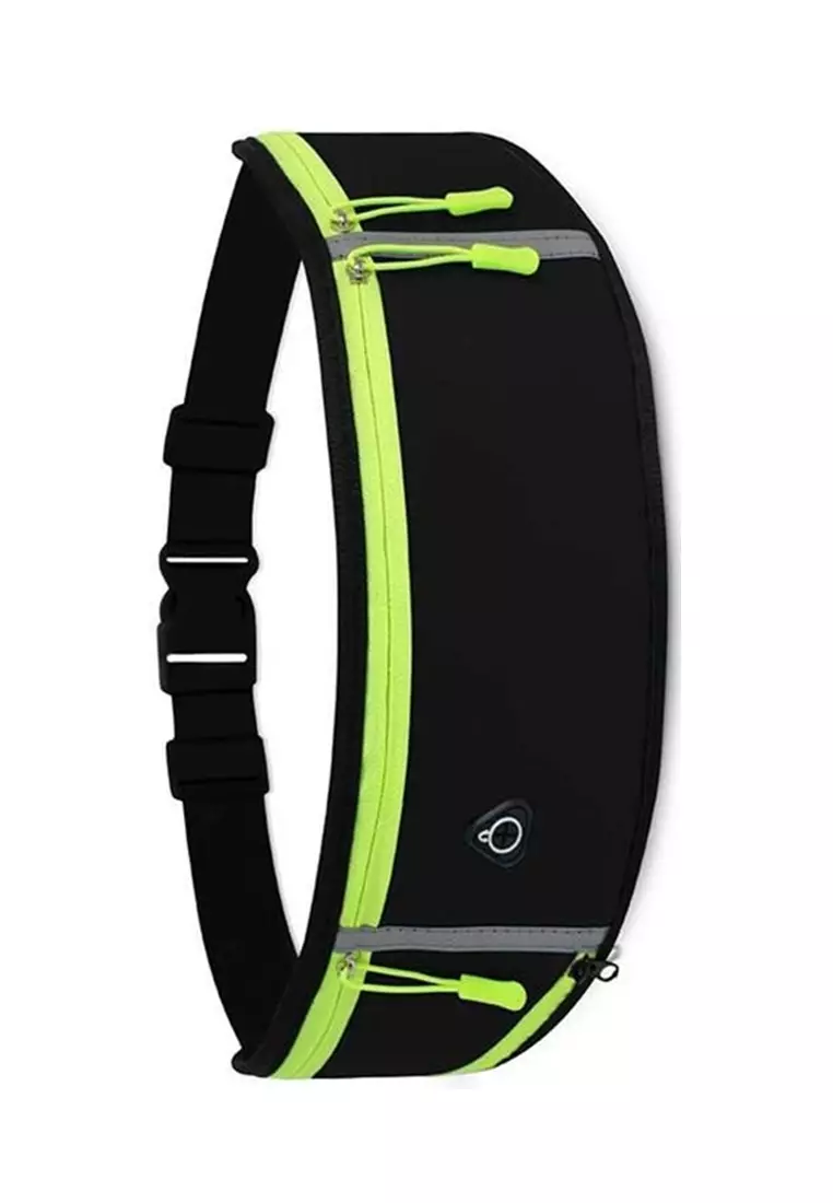 Noice Tas Pinggang Unisex Olahraga Running Waist Bag Sporty Casual Material Polyester ORIGINAL - Black