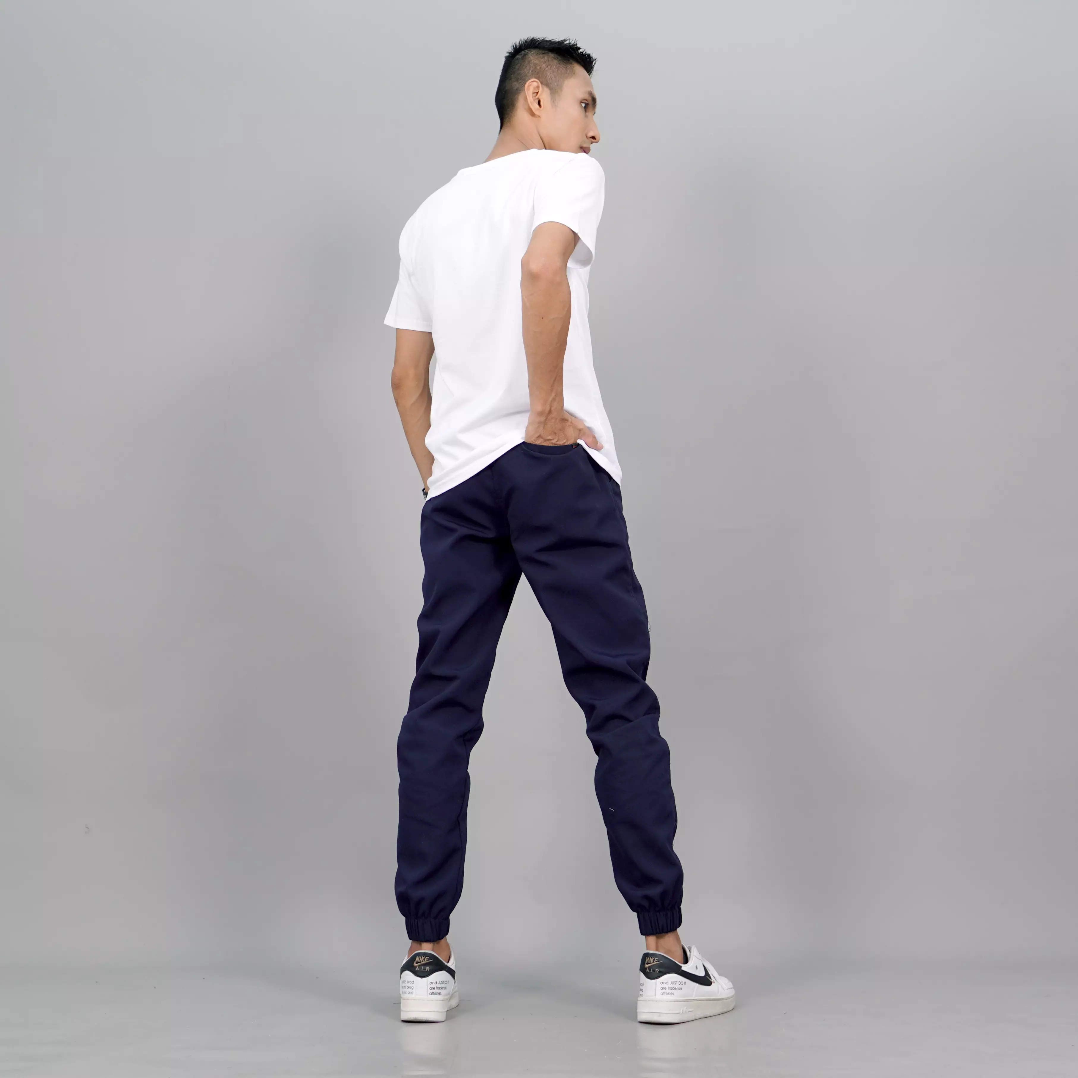 DION Celana Jogger Panjang Pria Jogger Pants Pria Joger Pants - NAVY