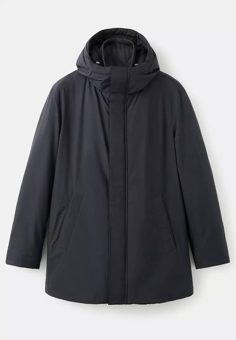 Detachable Water-Repellent Padded Parka Jacket