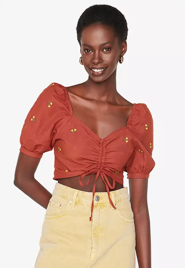 Ruched blouses hotsell