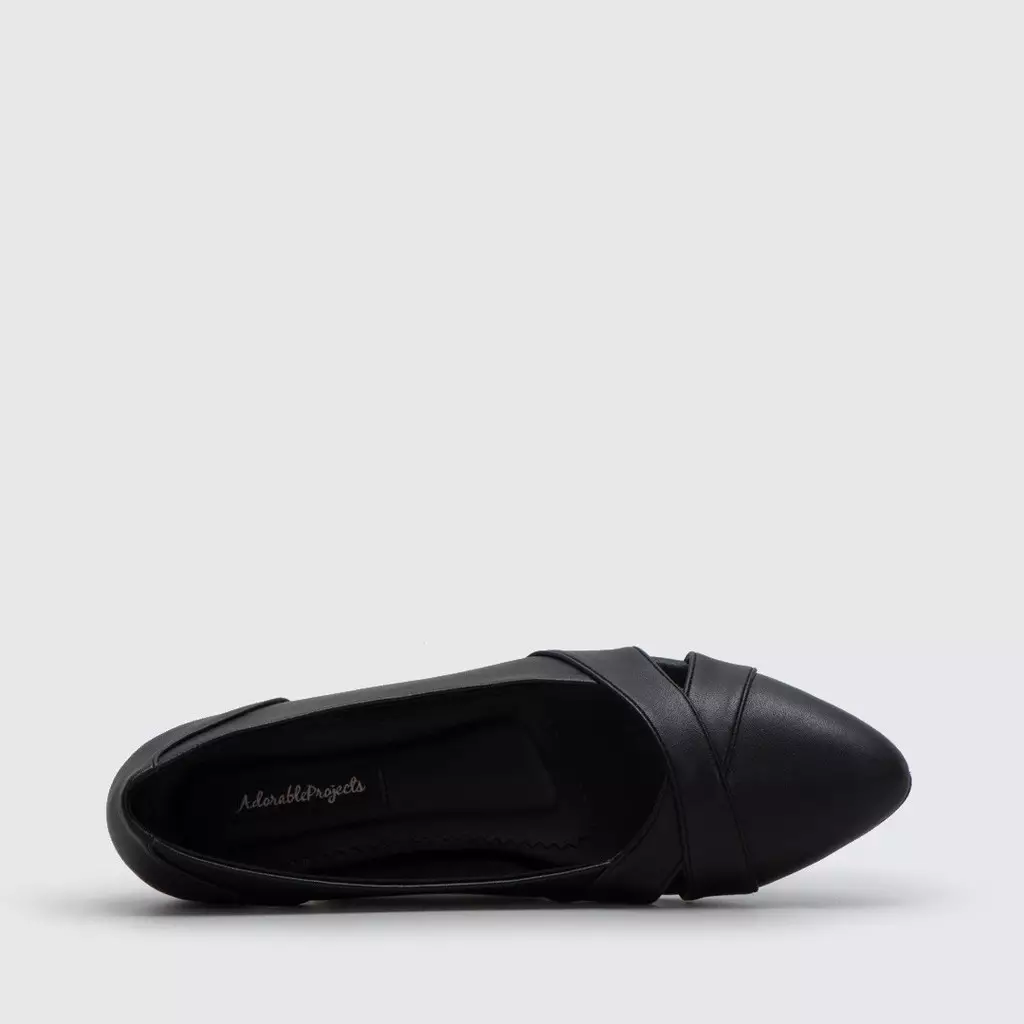 Adorableprojects - Ascot Flat Shoes Black - Sepatu Wanita
