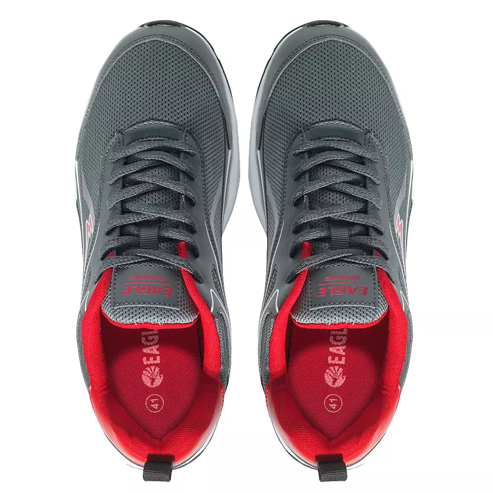 Eagle Sepatu Running Over Drive  – ABU TUA/MERAH