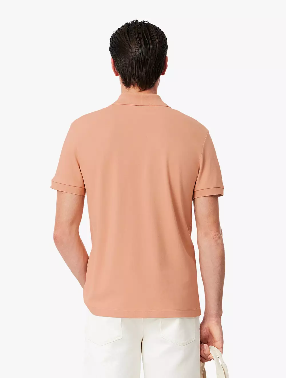 Classic Fit Open Neck Paris Polo Shirt - Beige