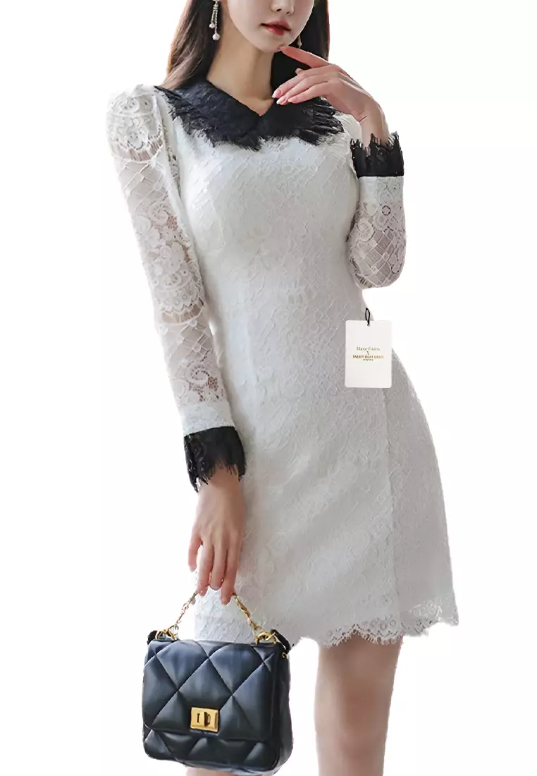 White lace sales dress shoes
