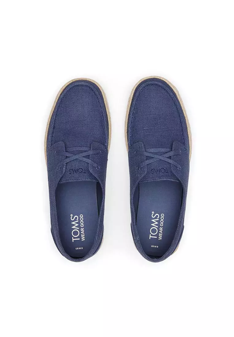 Jual TOMS TOMS Men Cabo Rope Cadet Blue Heritage Canvas/ Suede Shoes ...