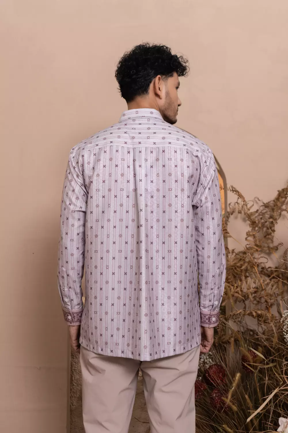 Klamby - Kalola Long Shirt Men Peach Whip