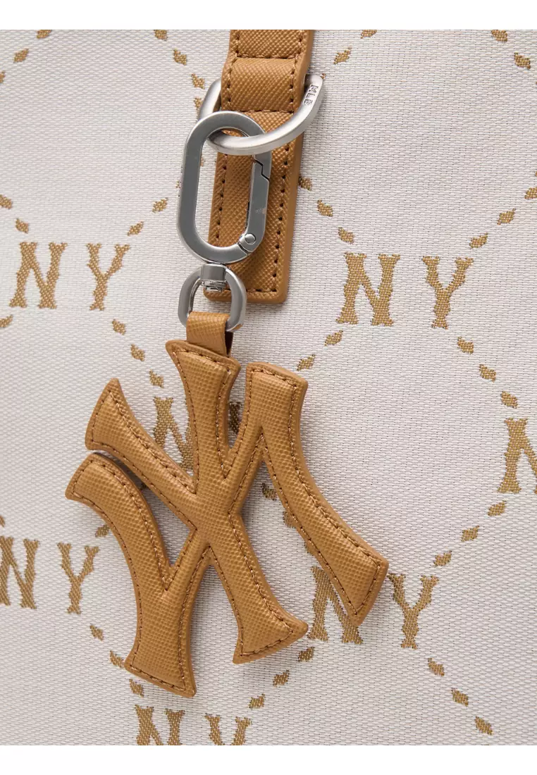 MLB DIA MONOGRAM JACQUARD LARGE TOTE BAG NEW YORK YANKEES