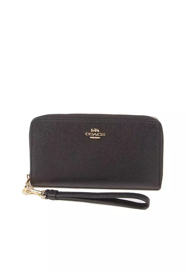 Buy Coach Coach Zip Around C3441 Long Wallet In Black Online ZALORA